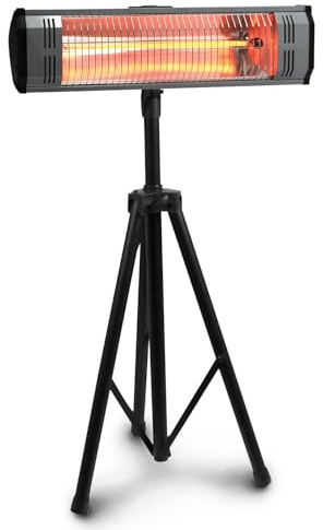 Heat Storm HS-1500-TT Infrared, 7 ft Cord, Tripod + Heater, Black