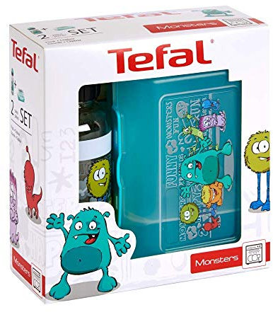 Tefal Niños Fiambrera y Bebidas Botella Monster Diseño
