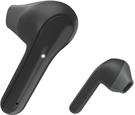 Hama Bluetooth Kopfhörer „Freedom Light“ (True Wireless In Ear Kopfhörer mit Mikrofon, Earbuds mit Ladestation, Laufzeit 28 h, kabellose Kopfhörer mit Spracherkennung und Touch Control) schwarz