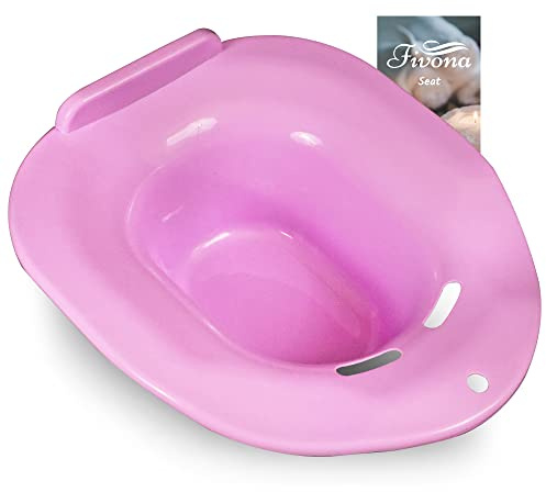 Fivona Yoni Steam Seat Over the Toilet for V Steaming and Sitz Bath Soak - Vaginal Steaming Tub - Basin for Hemorrhoids and Postpartum Care - Fits Most Toilet Shapes