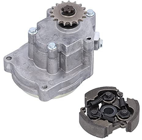 Aramox Kupplungsgetriebe, 1 Satz Kupplung + 17T Metalllegierung Kupplungsgetriebe Kit Passend für 43cc/49cc Mini PIT Dirt Pocket Bike Mini Quad ATV T8F CHAIN