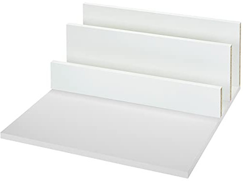 Spanplattenset Boden und Rückwand weiß passgenau für Schubladensystem JUNKER-SLIM mit einer Tiefe von 500 mm und Korpus-Außenbreite 400 mm (bei 16 mm Korpus-Seitenstärke)