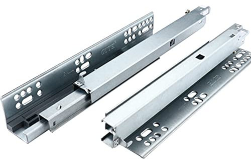 Guida per Cassetti Nascoste,Invisibile Guide per Cassetto Push to Open Binari Cassetti Guide Telescopiche,per Cassetti in Legno Armadi Armadietti Mobili,1 Coppia(Size:25cm(10in))