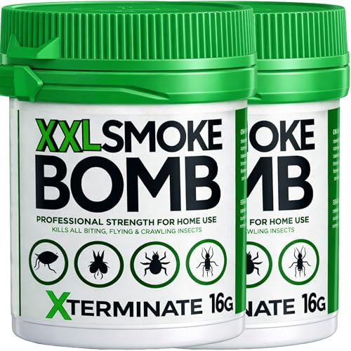 Xterminate Cluster Fly Killer XXL 16g Smoke Bomb Foggers (HSE Approved And Tested) - Professional Strength for Home Use - Indoor Pest Control (2)