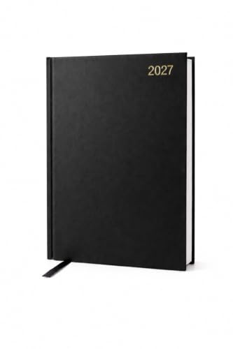 Top Sale Terminplaner 2026, A4, ein Tag pro Seite, mit Hardcover und passendem Lesebändchen, Schwarz