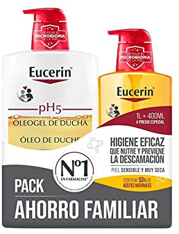 Eucerin - ph5 Sensible Piel Ducha Oleogel Familia Embalar - 1000ml + 400ml