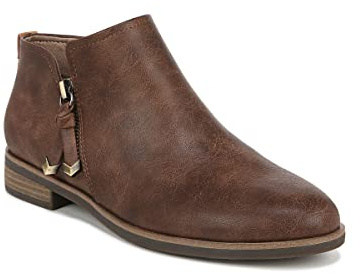 Dr. Scholl's Shoes Women's Astir Booties Ankle Boot, Chestnut Brown Smooth, 8