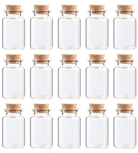 20St edelstein flasche stuck winzige Gläser Miniglas Wunschglas aus Glas Wunschflasche aus Glas Bajonett Glasflasche kleines Glasgefäß Flasche wünschen duftende Teeflasche Bambus