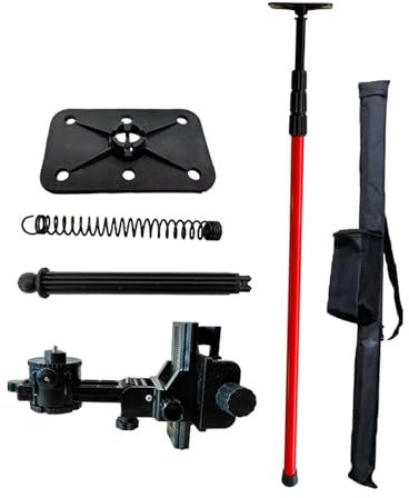rockible Wasserwaage, Teleskopstange, Wandhalterung, Universelle, Multifunktionale Wasserwaage, Hebehalterung für Den Innenbereich, 3M