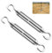 2 Pièces Tendeurs à Crochet M6, Tendeurs de Cable en acier inoxydable 304, Tendeur Cable avec 2 Crochet, Réglable Crochet de Ridoir et Crochet pour Tendeur de Fil, pour Tendeur de Fil Cable