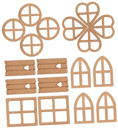 JEWEDECO 24stücke Unvollendete Holzscheiben Zum Selbermachen Deko Holzscheiben Aus Unbehandeltem Holzspan Blanker Holzspan Für Diy-projekte Holzausschnitte Für Basteln Und Heimwerkergebrauc
