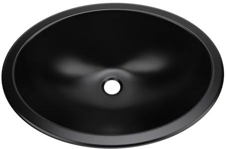 Barspüle aus Edelstahl, 446 X 346 X 150 Mm, Kleine Ovale Küchenspüle, Kleines Einzelwaschbecken, Handwaschbecken mit 40 Mm Abfluss, Barvorbereitungsspüle, Wohnmobil-Spüle
