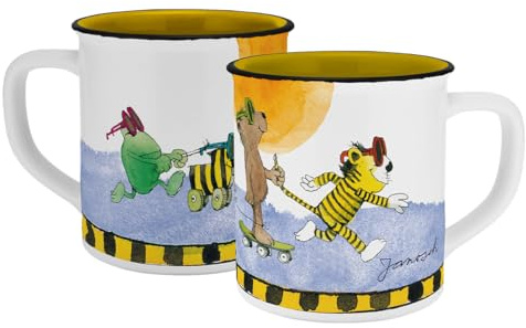 Tasse Janosch Fandom Emaille-Optik 400ml