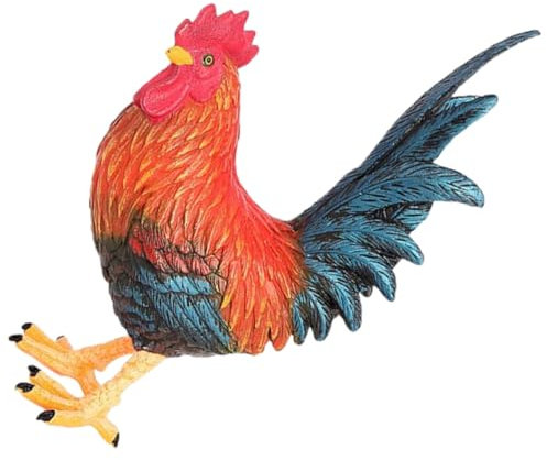 BESTonZON Statue De Coq pour Jardin Figurine De Coq Décor Simulé pour Pelouse Accessoire Aménagement Paysager