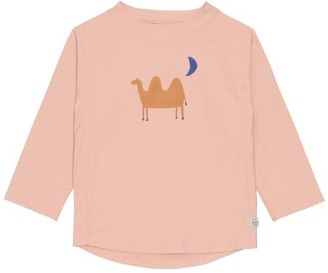LÄSSIG Rashguard badtröja, långärmad, Kamelrosa, 86