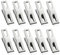 Set di 10 mollette in acciaio inox, resistenti, mollette multiuso per bucato e morsetti di tenuta da cucina per abbigliamento, asciugamani, snack e artigianato