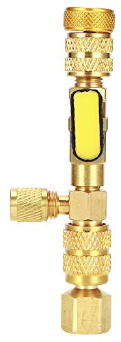 REPLACEMENT SCHRADER VALVE, BRASS BALL VALVE INSTALLATION TOLL, PORTS DE SERVICE 1 / 4IN 5/16IN Par Démontage Rapide pour HVAC AC