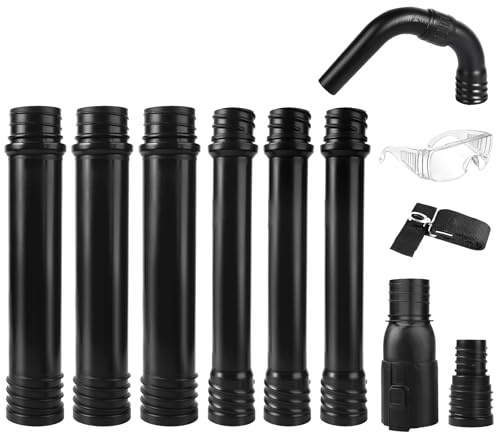 Zipcase Kit de limpieza de canalones – 9 pies seguro, con boquilla ajustable de 360°, accesorio de canalón de soplador de hojas a nivel del suelo compatible con sopladores de hojas EGO 530CFM / 580CFM