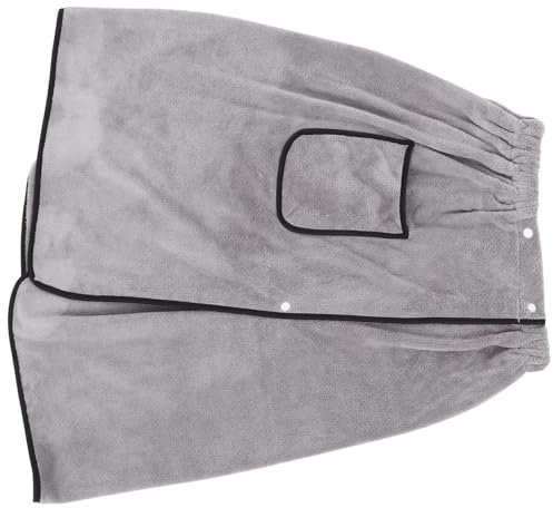 SWOOMEY Toalla De Baño Ajustable para Hombre Forro Polar con Bolsillo para SPA Playa Gimnasio y Uso Doméstico De Secado Rápido Portátil y Cómoda