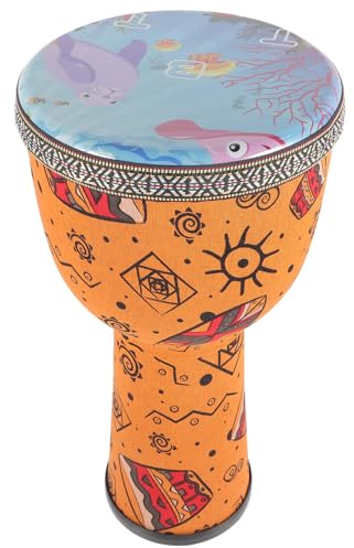 Djembe Trommel Pvc 8-zoll für Anfänger und Erwachsene | Kinder Geeignet, laut Spielbar, für Bühne und Musikunterricht, Leicht zu Bedienen