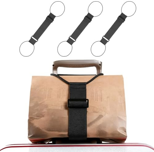 YAZWUR 3 Piezas Correas Elásticas Para Equipaje, Ajustables y Cinta Maletas De Viaje, Accesorios Portátiles Maletas, Correa Maleta y Cuerdas Para Sujetar Bolsas