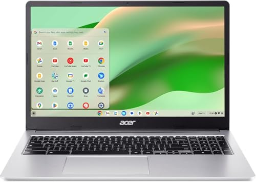 acer Chromebook 315 CB315-4H-C0BR 15.6 Full HD Laptop, Intel Celeron N4500 1.1GHz, 4GB RAM, 64GB eMMC, ChromeOS, Silver