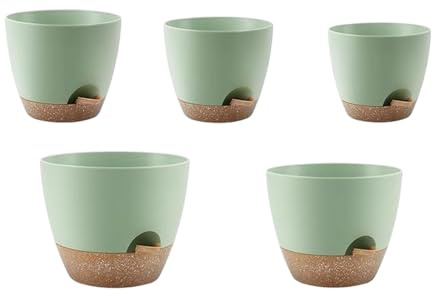 Vasi per irrigazione – Fioriera leggera da giardinaggio, contenitore indicatore del livello 'acqua, protezione della salute delle radici, funzione di erogazione 'acqua controllata, ideale per