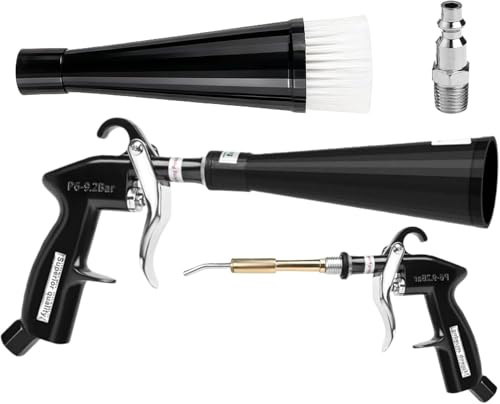 Pistola de limpieza de aire comprimido, pistola de secado para coche, pistola de soplado en seco, pistola de presión de aire para coche, elimina rápidamente la suciedad y el polvo, funciona con aire