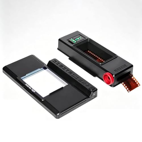 Film Scanner Kit for 35mm & 120 Film, Portable Slide and Negative Digitizer with Viewer Light Panel and Film Clip for Easy Photo Conversion to Digital JPG