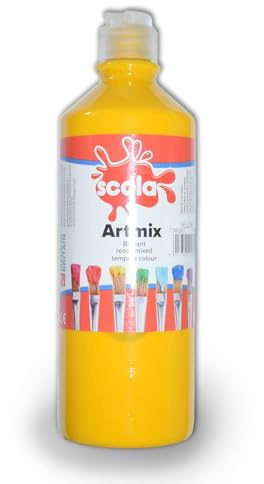 Scola Artmix 600 ml bottiglie Ready Mix Craft vernice poster giallo brillante