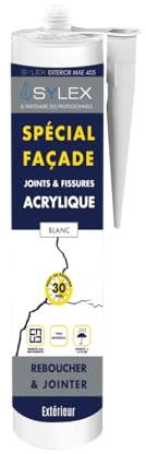 SYLEX - Mastic Acrylique Sylex MA 280ml Joints Et Fissures - Couleur NOIR