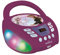 Lexibook, Die Eiskönigin, Bluetooth-CD-Player für Kinder, tragbar, mehrfarbige Lichteffekte, Mikrofon, Aux-in-Buchse, AC- oder batteriebetrieben, Mädchen, Jungen, Lila, RCD109FZ