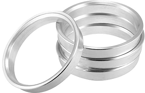 X AUTOHAUX 4 x OD 63,4 mm auf ID 57,1 mm Aluminiumlegierung, zentrische Ringe