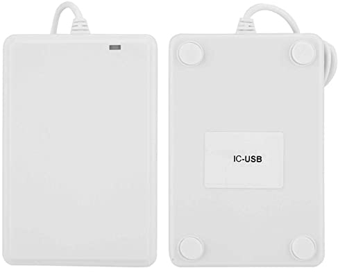 Non Contact Card Reader, USB Interface, Compatible for Multiple Systems, Builtin Speaker Controlled Buzzer, LED Indication Of Punch Status, Fast Reading Speed(13.56Mhz IC Card)