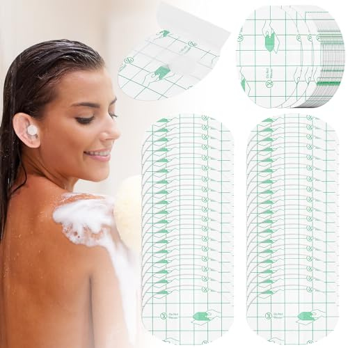 120 Waterproof Ear Covers for Swimming, Snorkeling, Surfing and Other Water Sports - Cotton Ear Plugs with Shower Protection