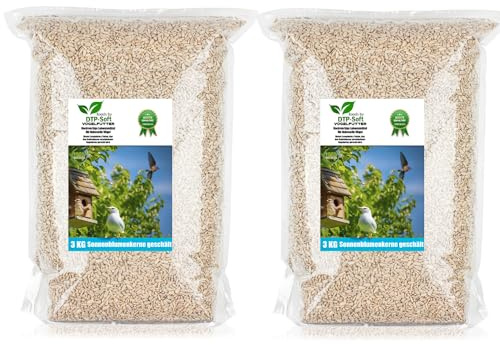 2X 3kg Sonnenblumenkerne geschält Streufutter Vogelfutter Vögel Wildvögel Sonnenblumen im Doypack (6 kg)