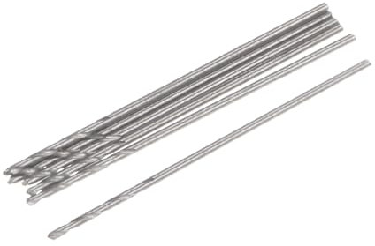 sourcing map Hochgeschwindigkeitsstahl-Spiralbohrer, gerader Rundschaft, 30 mm lang, 0,6 mm Durchmesser, 40 Stück
