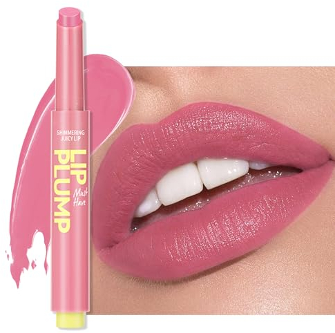 Erinde 2 in 1 Lippenstift & Lip Balm, 24 Stunden Halt Hanganhaltender Lipstick, Wasserfest Feuchtigkeitsspendend Lip Gloss, Pflegender Lippen Makeup Stick
