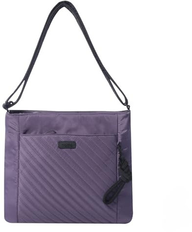 TOTTO - Bolso Ordenador Portátil Mujer, Modelo Arlyn L, Capacidad 15 L, Bolsillo para Portátil 14, Bolsillo Delantero y Trasero, Organizador Interno, Correa Ajustable, Color Montana Grape Morado