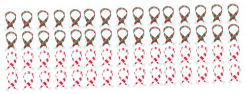 Zerodeko 3 Sätze Puppenschal Selber Machen Plüsch Weihnachts-hüpfburgen Minischals Zum Basteln Plätzchen Blume Weihnachtsfigur Partyzubehör Mini-schal Stoff 20 Stück * 3