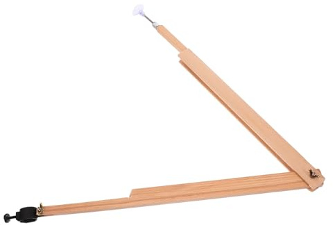 Happyyami Compasso Didattico Grande in Legno Per Lavagna, Strumento Professionale Per Disegnare Cerchi Fino a 120 Cm Portapenne, Utensile Educativo Per Insegnanti e Scuola