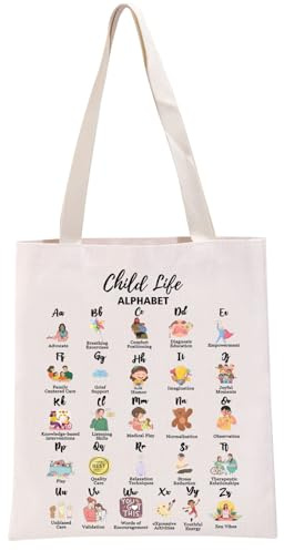 G2TUP C-hild Life Specialist Gift C-hild Life Alphabet Tote Bag CCLS Handbag C-hild Life Graduation Gift, C-hild Life Tb