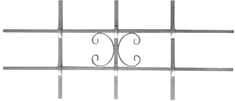 Fenstergitter Sicherheitsgitter Fenster feuerverzinkt Luna 800 x 350 mm