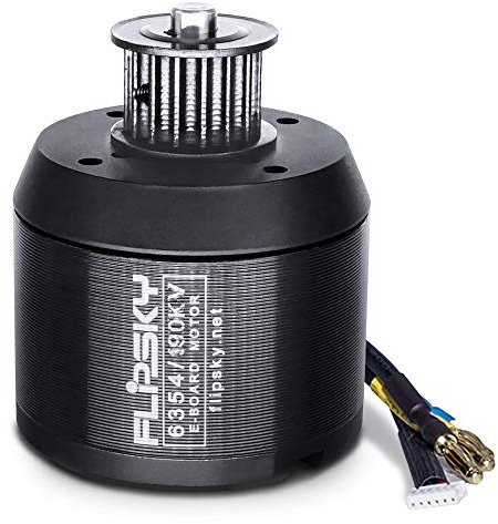 Flipsky Bürstenloser Sensored Motor mit Riemenscheibe für EBikeSkateboard BLDC Riemenmotor 6354 190 KV 2450 W Schaft 8 mm hocheffiziente Esk8 Motoren mit hohem Drehmoment 7 Nm staubdichter Motor