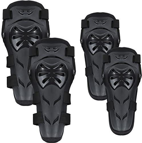 HODAGES 4 unids/Set de Rodilleras Protectoras EVA para Motocicleta, Rodilleras, Coderas, Motocross, Carreras, Ciclismo, Equipo de protección, Kit de Protectores
