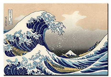 LINKGIN Home Japanische Ukiyo-e dekorative Malerei Kunstdruck auf Leinwand Arbeitszimmer Hintergrund Wanddekoration Drucke 30x45cm rahmenlos
