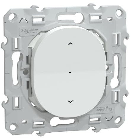 Schneider Electric - Wiser Ovalis - interrupteur volet-roulant - 4A - zigbee - Blanc - S320567W