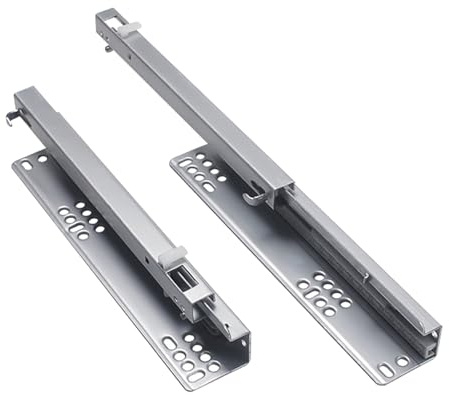 Schubladenschienen Softclose, Unterbau-schubladenschienen, Verdeckte Schubladenauszüge, an Der Unterseite Montierte Schubladenführungen, Hydraulisch Gedämpfte Silentschiene ( Size : 350mm/14in , Color