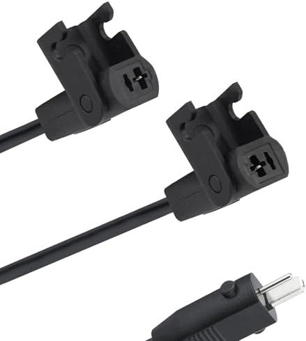 Lonnky Câble d'Extension à 2 Broches pour OKIN, Limoss, Pride, Golden, La-Z-Boy, Berkline, Med-Lift et Tranquil Ease Fauteuils Releveurs et Canapés Relax Électriques, 2 Mètres