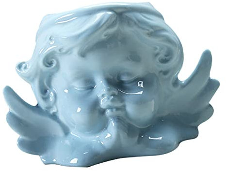 Gogogmee Ceramic Succulent Holder Minimalistischer Blumentopf Für Schreibtisch Eleganter Keramikpflanzer Zufälligen Stilen Für Sukkulenten Und Kakteen Blau Mit Abflussloch